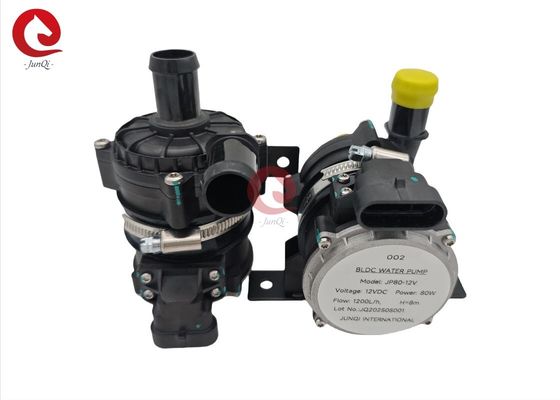 JUNQI ولتاژ پایین 12VDC 80W پمپ خنک کننده اتوبوس الکتریکی پمپ گردش آب الکترونیکی برای وسایل نقلیه انرژی جدید