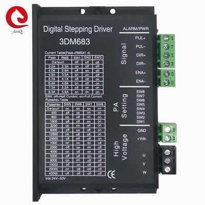 Digital 3 Phase Stepper Motor Driver 3DM683 60VDC 8.3A برای حکاکی دستگاه برش NEMA23